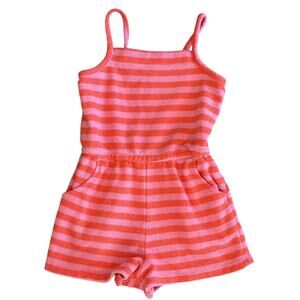 CAT & JACK Girls Striped Romper Size 2T